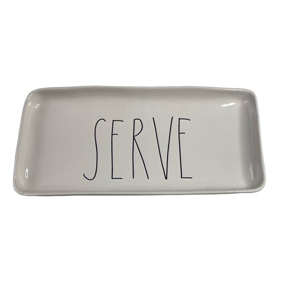 NWT 2017 Rae Dunn SERVE Platter Tray